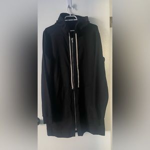 Rick Owens drawstring-fastening hooded extended jacket Men XL